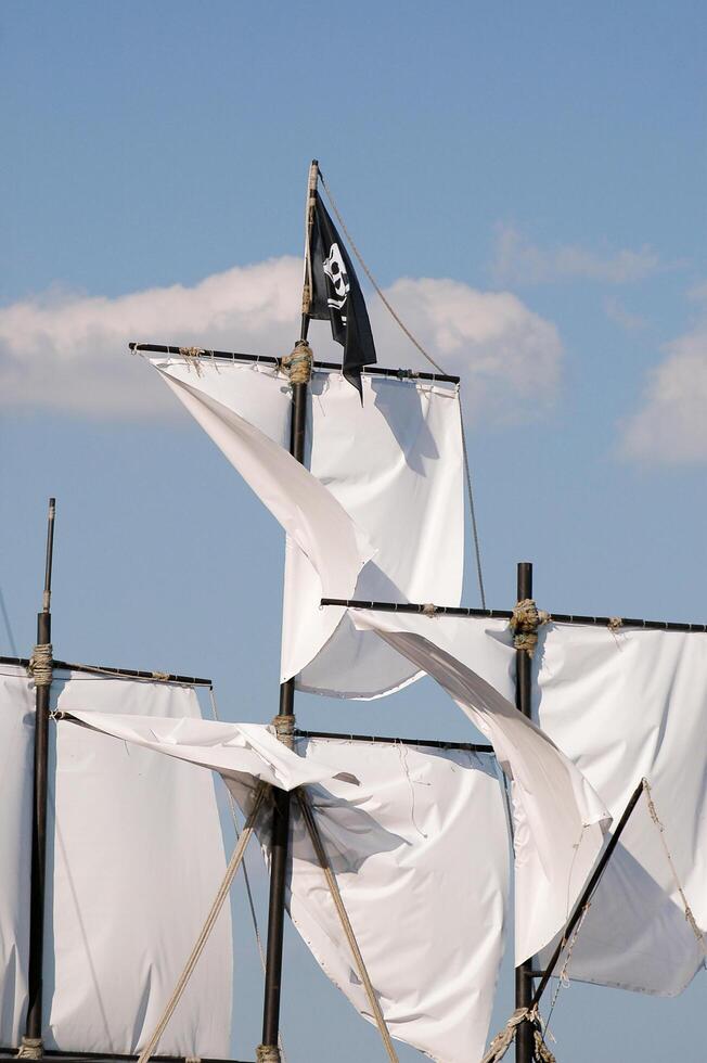 Pirat flag and sails photo