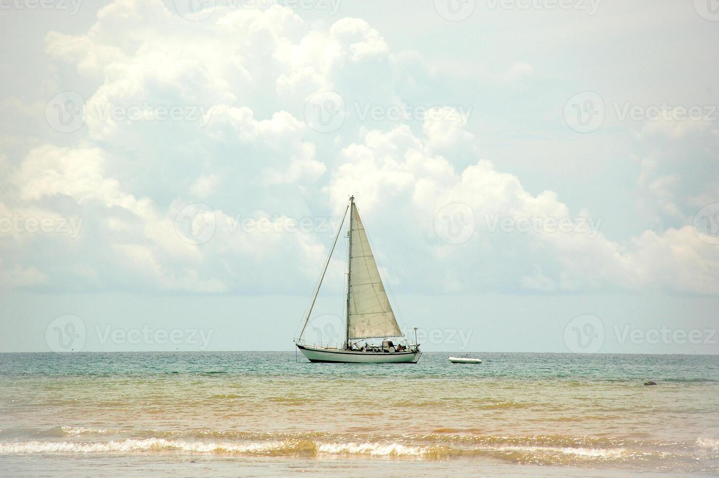 Sailboat at sea photo