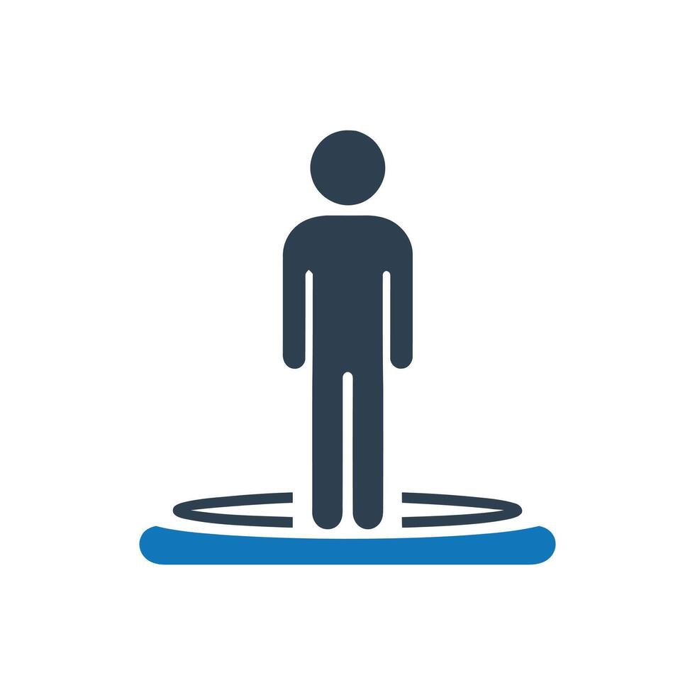 Portal icon, man icon vector