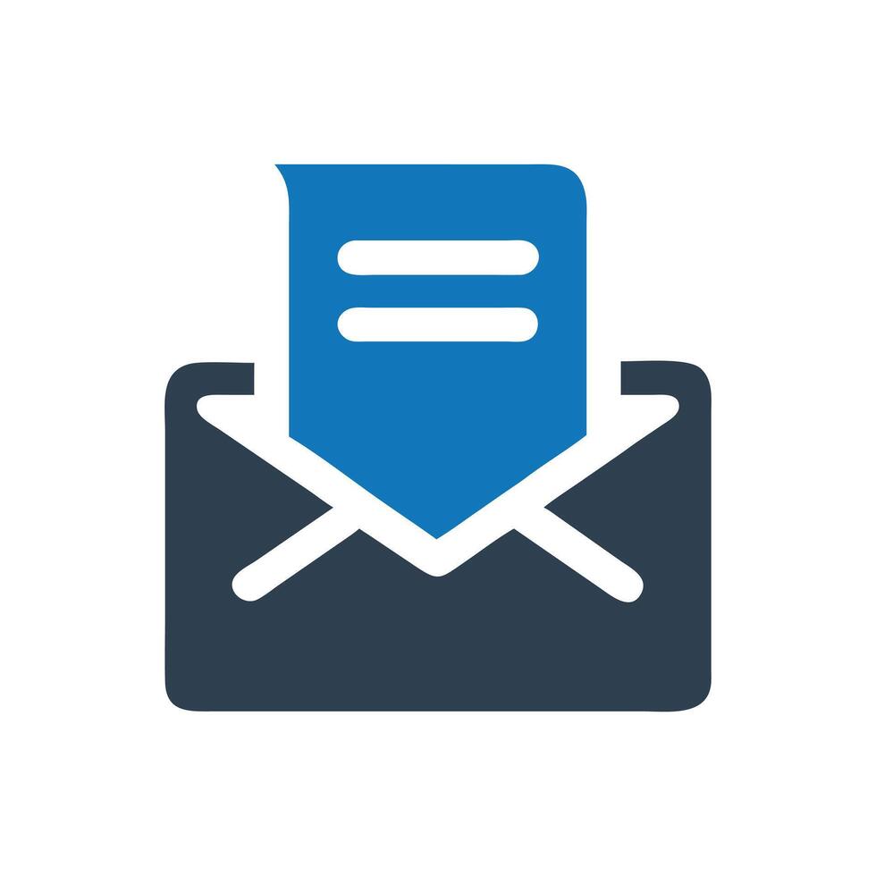 Opened envelope email icon, Email Icon vector