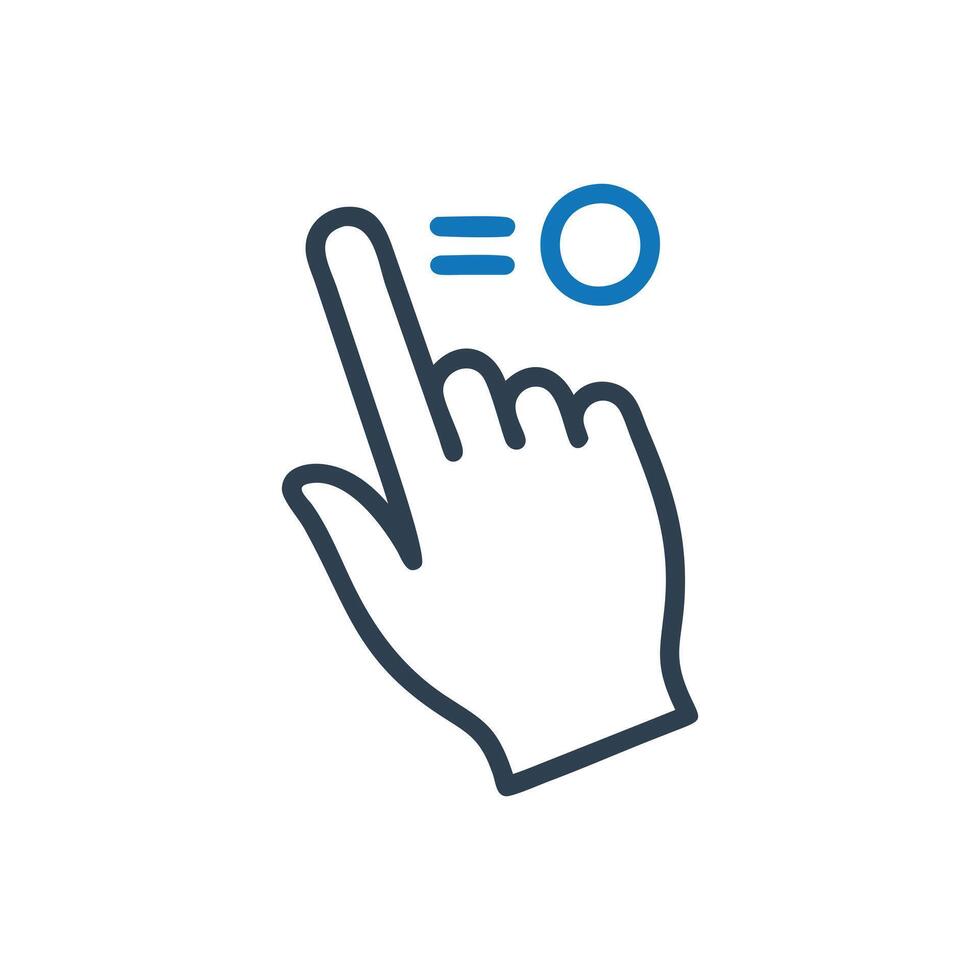 Finger swiping with arrow icon, Finger pressing a button symbol, Hand making a selection gesture icon vector