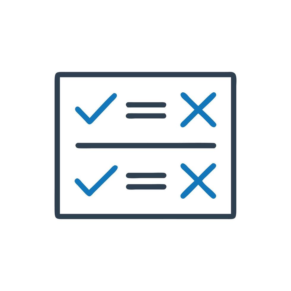 Check box selected icon, Poll icon vector