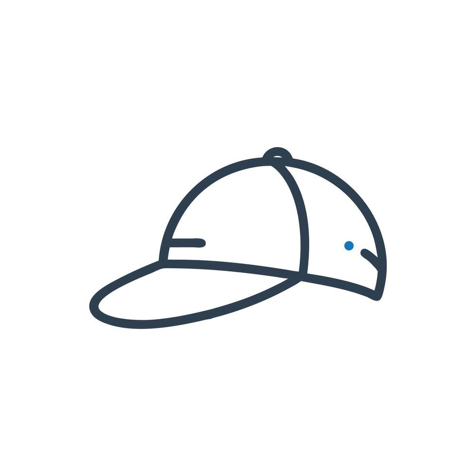 Baseball Hat Icon, Ball cap icon, Baseball Cap Icon vector