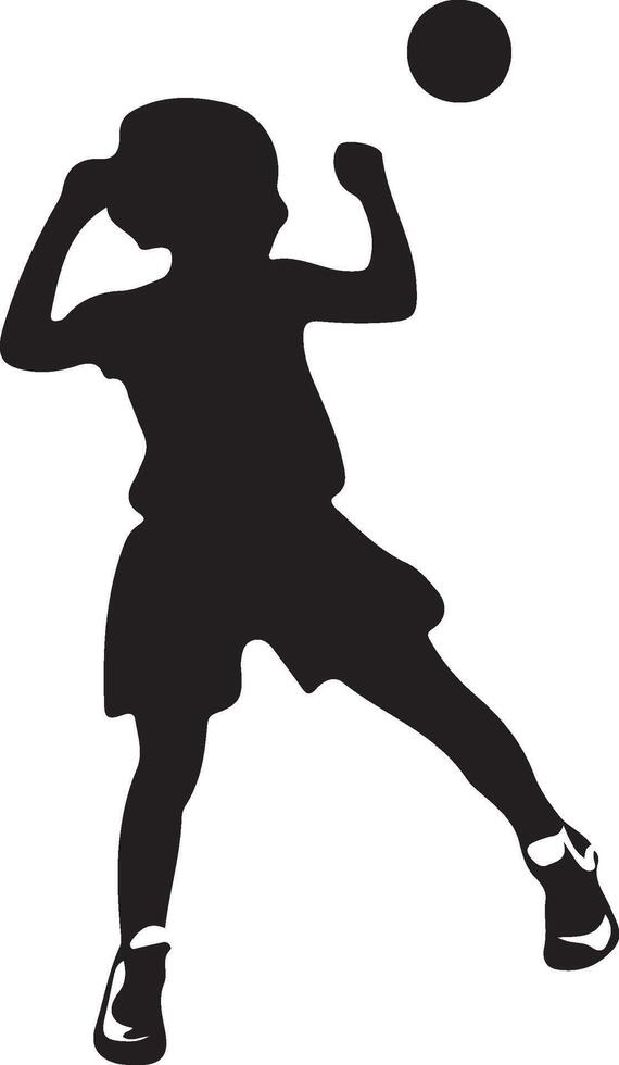 a silhouette of a boy throwing a ball vector