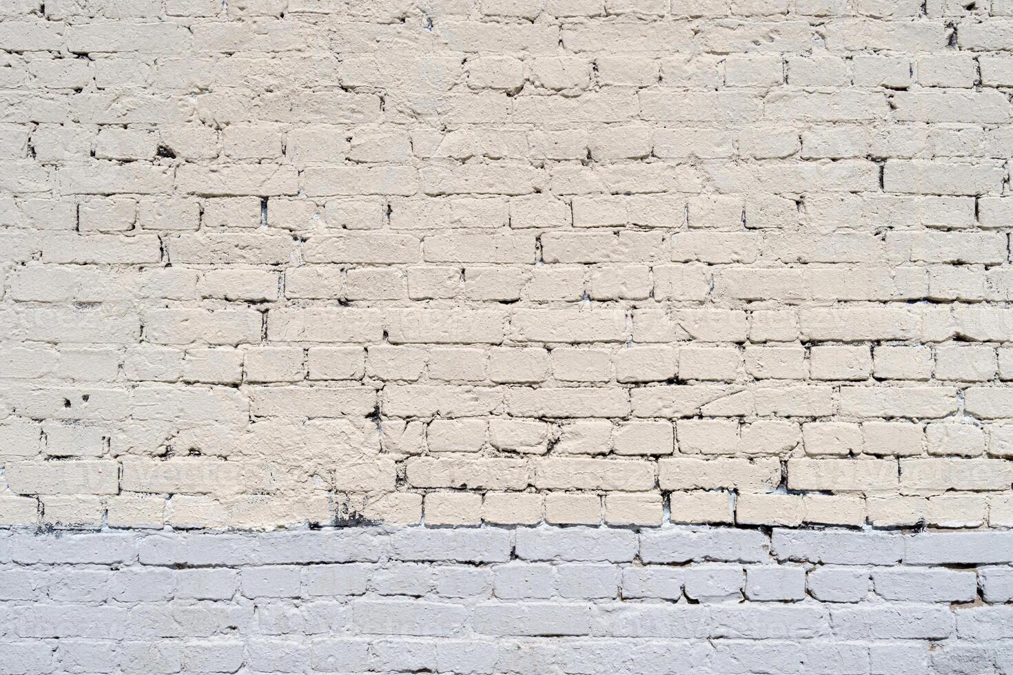 Old white brick wall. Abstract interior background. photo