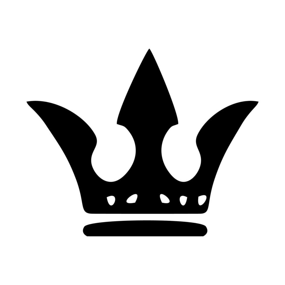 crown decorated with stones vector