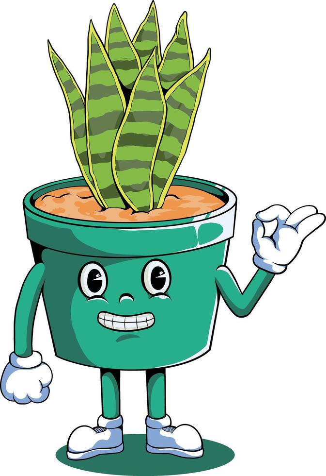 tropical plan cartoon ok vector
