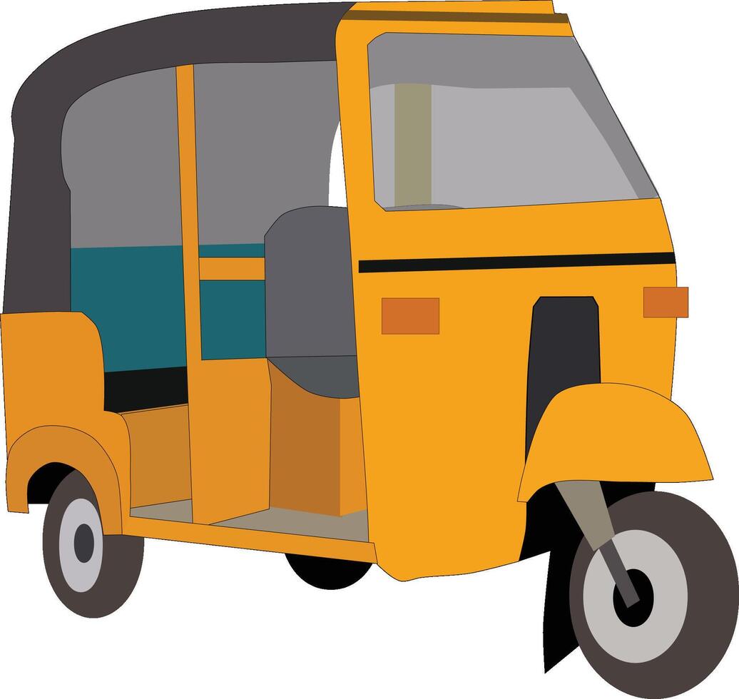 A tricycle for transportation vector