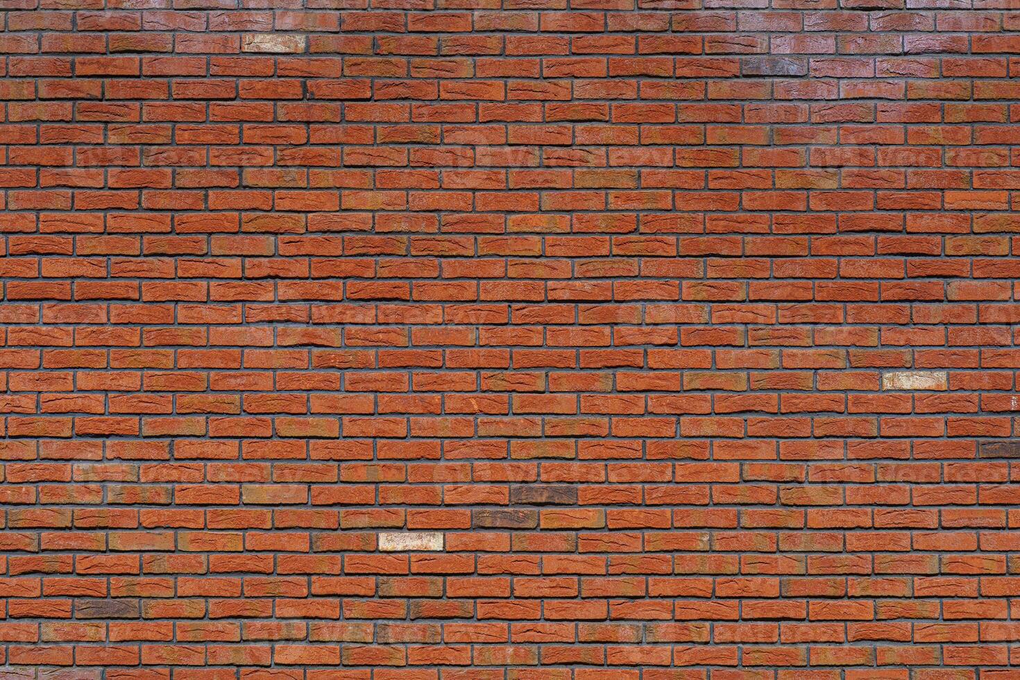 Old red brick wall. Abstract interior background. photo