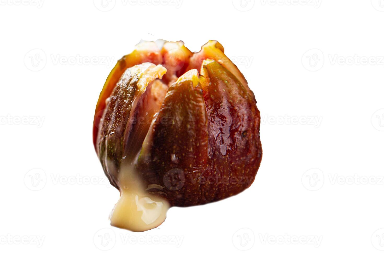 figs baked cheese camembert or brie meal snack on the table copy space food background rustic photo