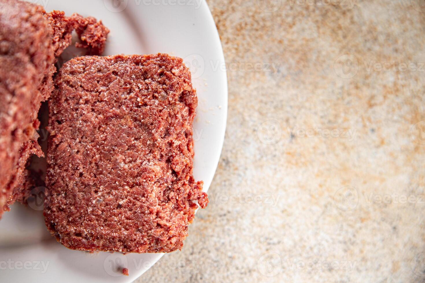 spam meat ham luncheon canned fresh meal food snack on the table copy space foodbackground rustic photo
