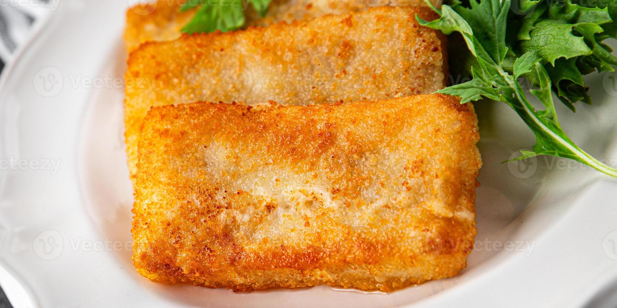 fish sticks fish in batter fresh meal food snack on the table copy space food background rustic top view Pescetarian diet photo