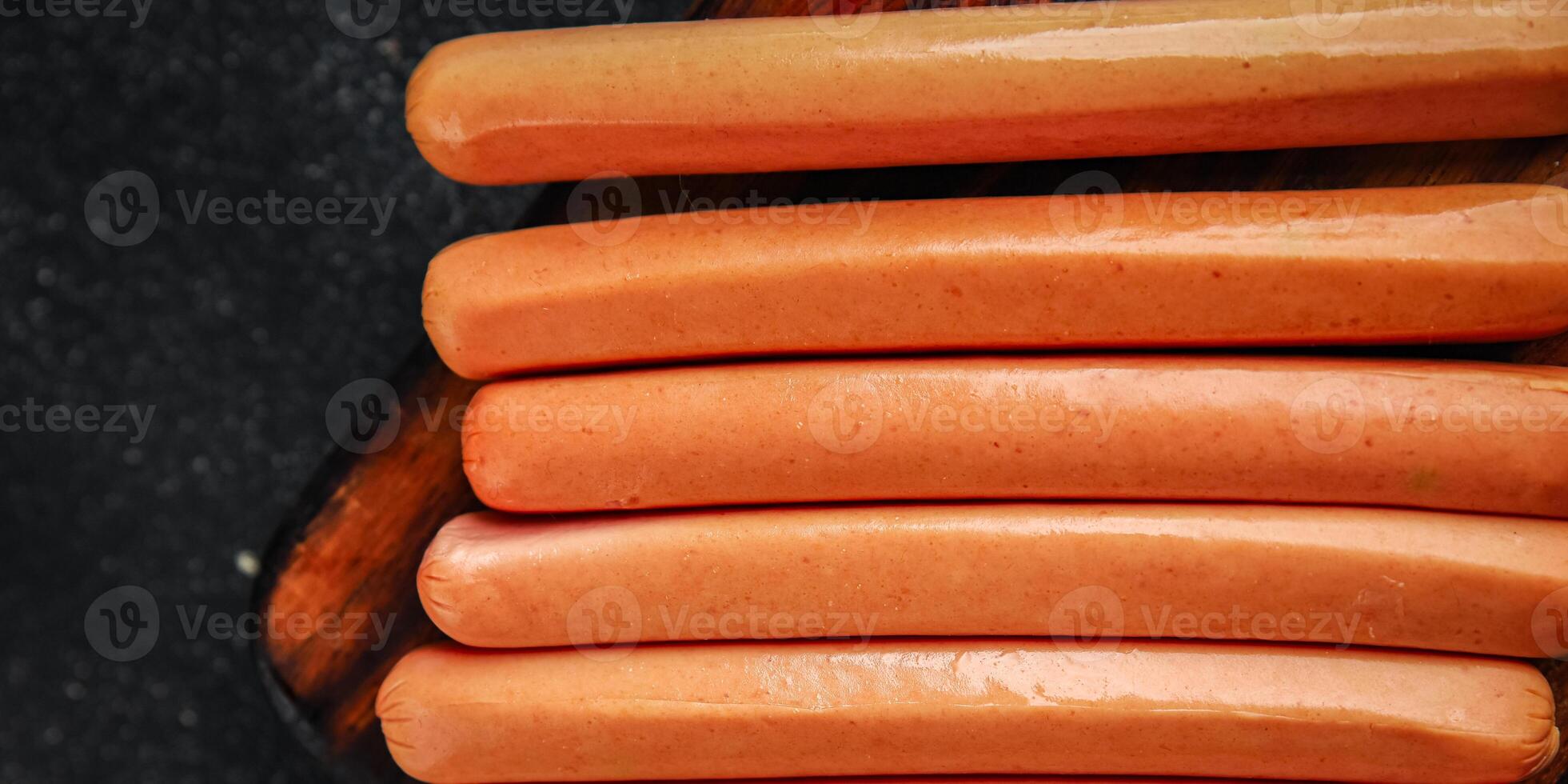sausages meat pork, beef, chicken dish Fresh delicious gourmet food background on the table rustic food top view copy space photo