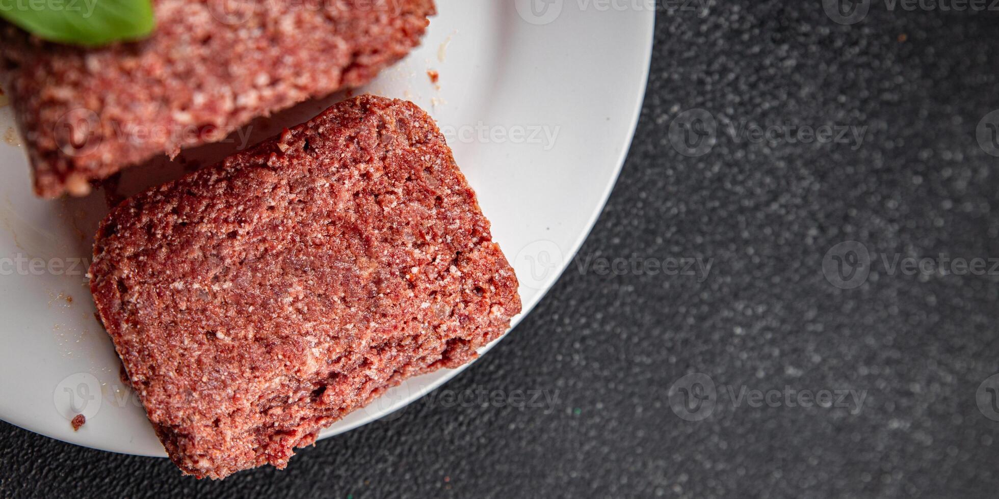 ham spam luncheon canned meat fresh meal food snack on the table copy space foodbackground rustic top view photo