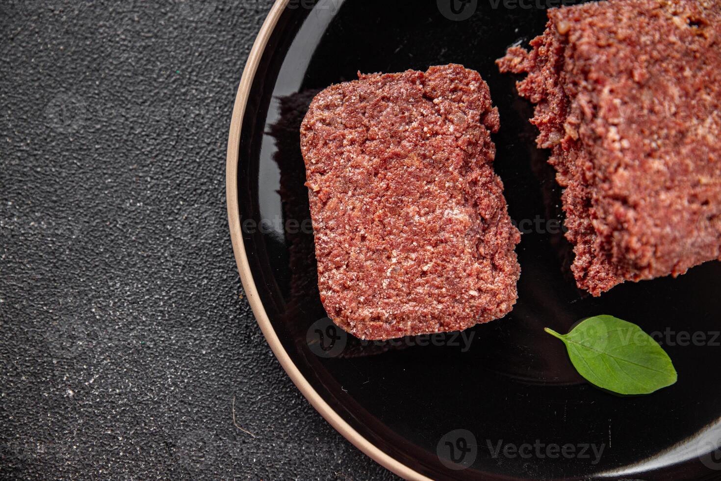 ham spam luncheon canned meat fresh meal food snack on the table copy space foodbackground rustic top view photo