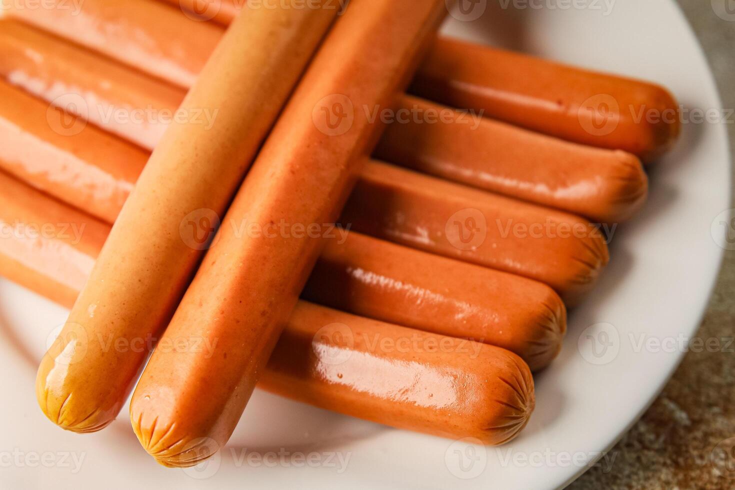 sausages fresh meat pork, beef, chicken dish gourmet food background on the table rustic food top view copy space photo