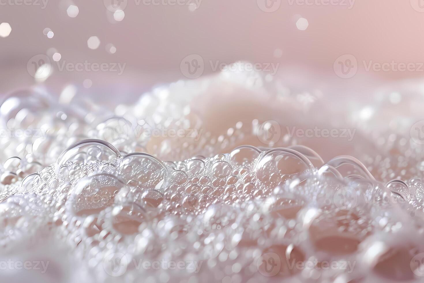 Foam with bubbles background. Soap, shampoo, powder, gel for shave, foam mousse with bubbles template. Pattern for hygiene, clean wash with copy space photo