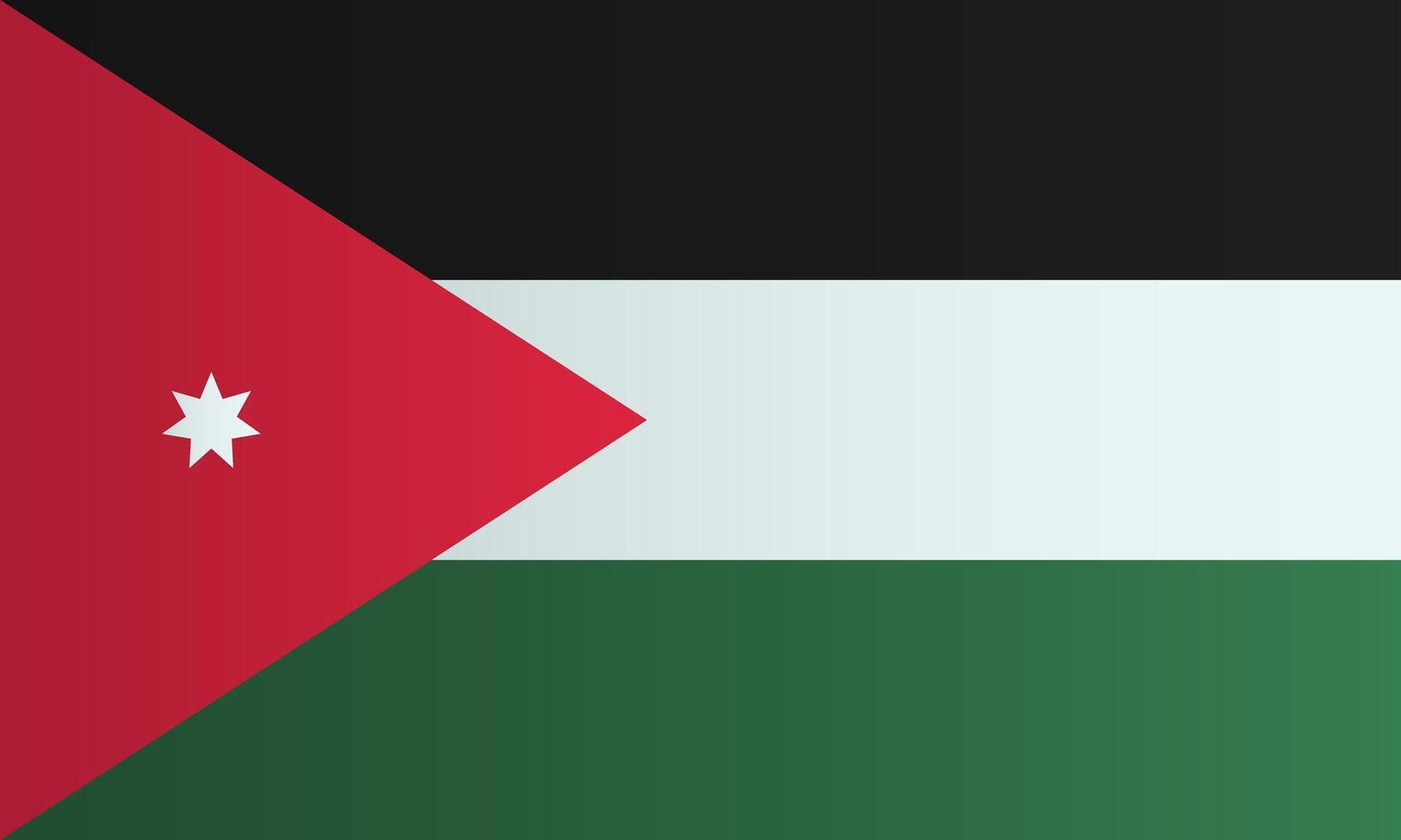 Flag of Jordan. Coutry identity vector