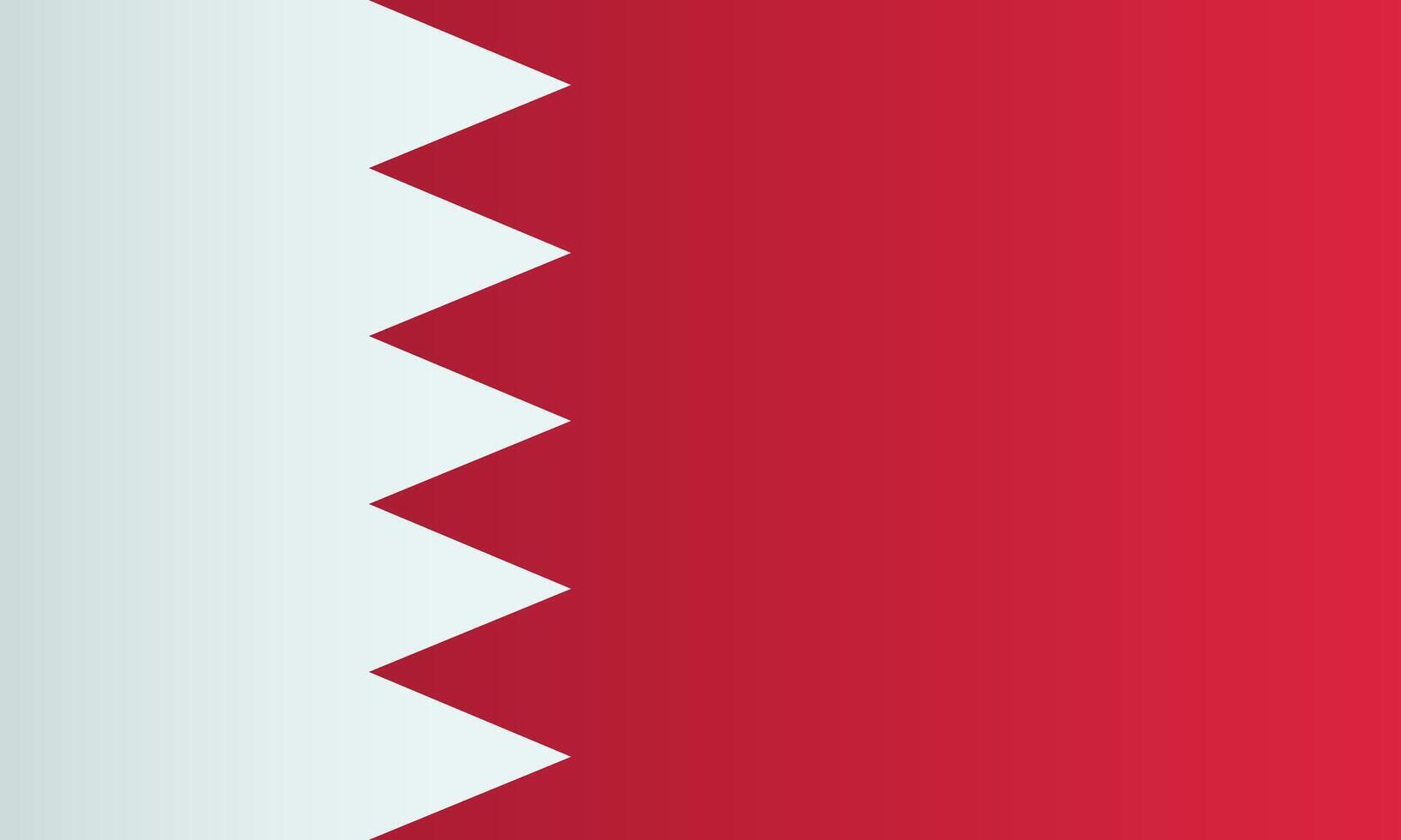 Flag of The Kingdom of Bahrain. Coutry identity vector