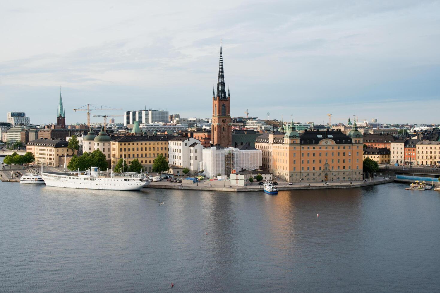 Beautiful view of Stockholm old city photo