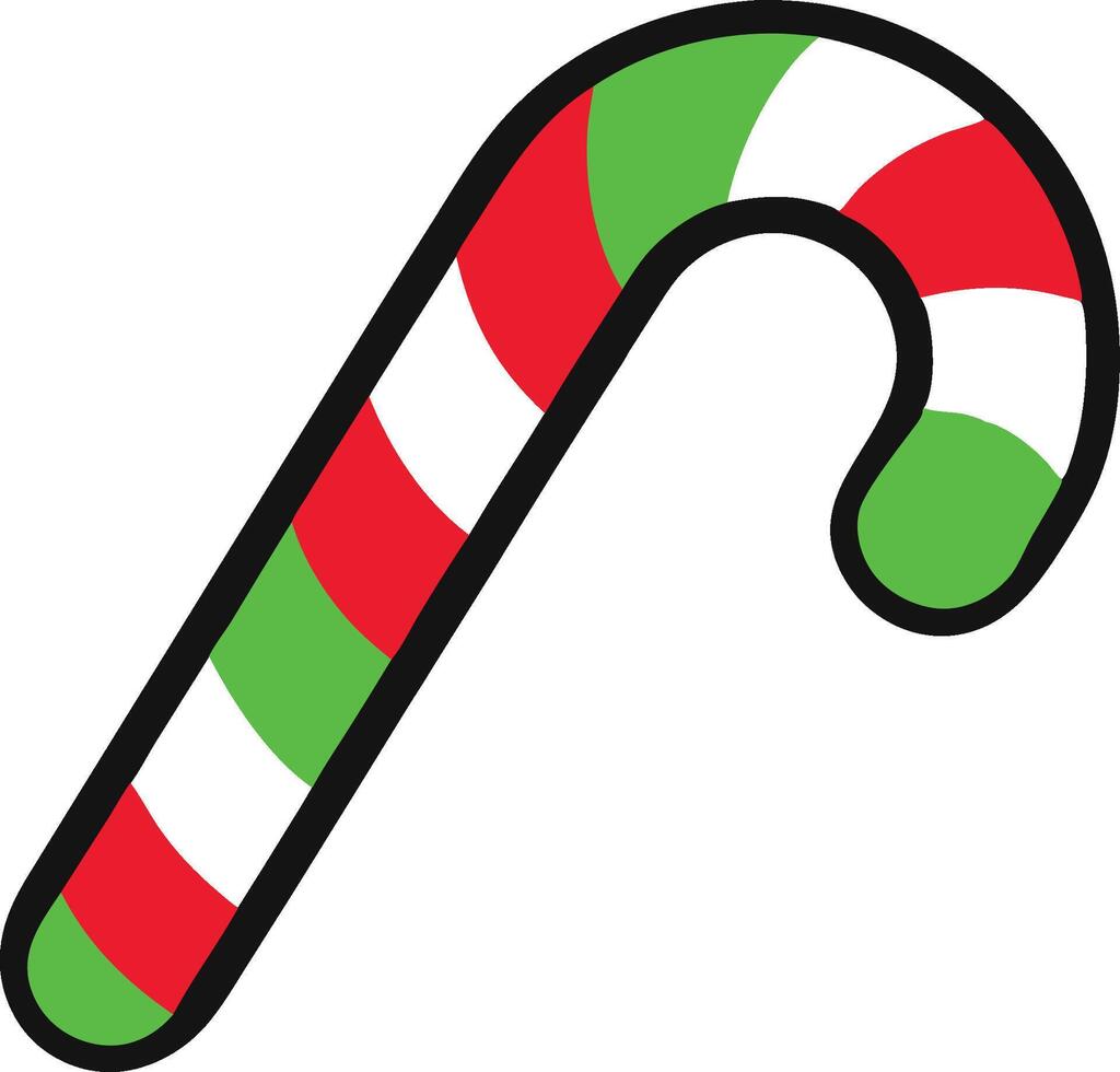 Candy cane clip art vector