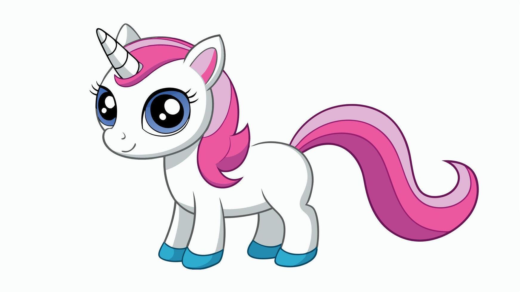 Baby Cute unicorn vector