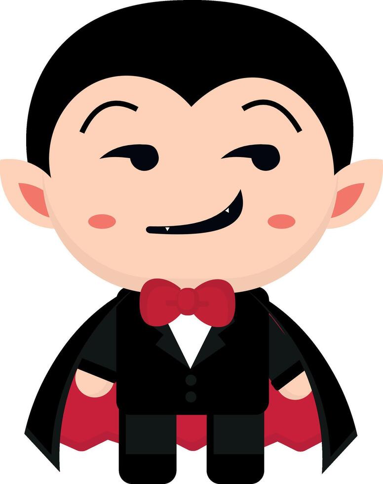 Cute goth vampire with expressions collection Fun Emotions stick vampire Smirking Face vector