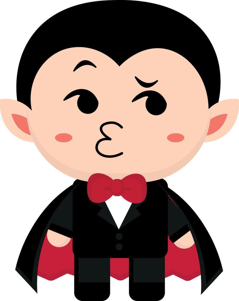 Cute goth vampire with expressions, collection, stick Fun Emotions, hissing, suspicious vector