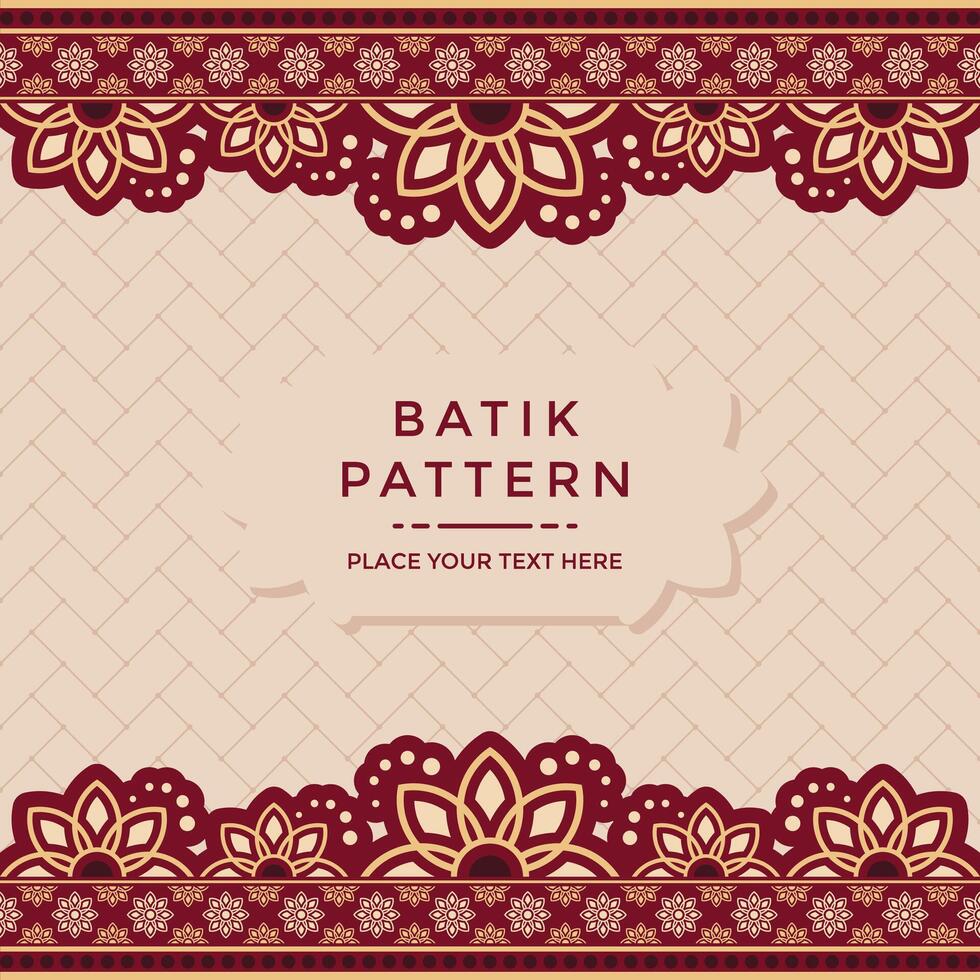 Traditional Indonesian Batik Pattern vector