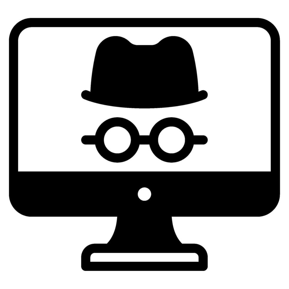 Cyberattack Cyber Security icon illustration vector