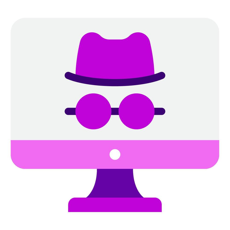 Cyberattack Cyber Security icon illustration vector