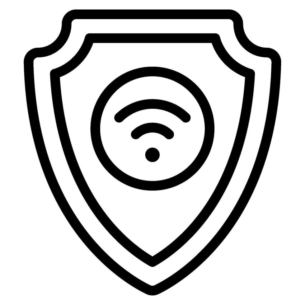 Secure Network Cyber Security icon illustration vector