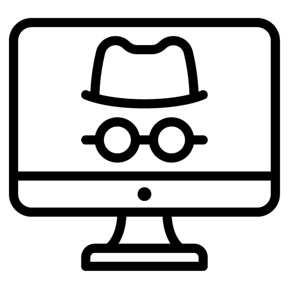 Cyberattack Cyber Security icon illustration vector