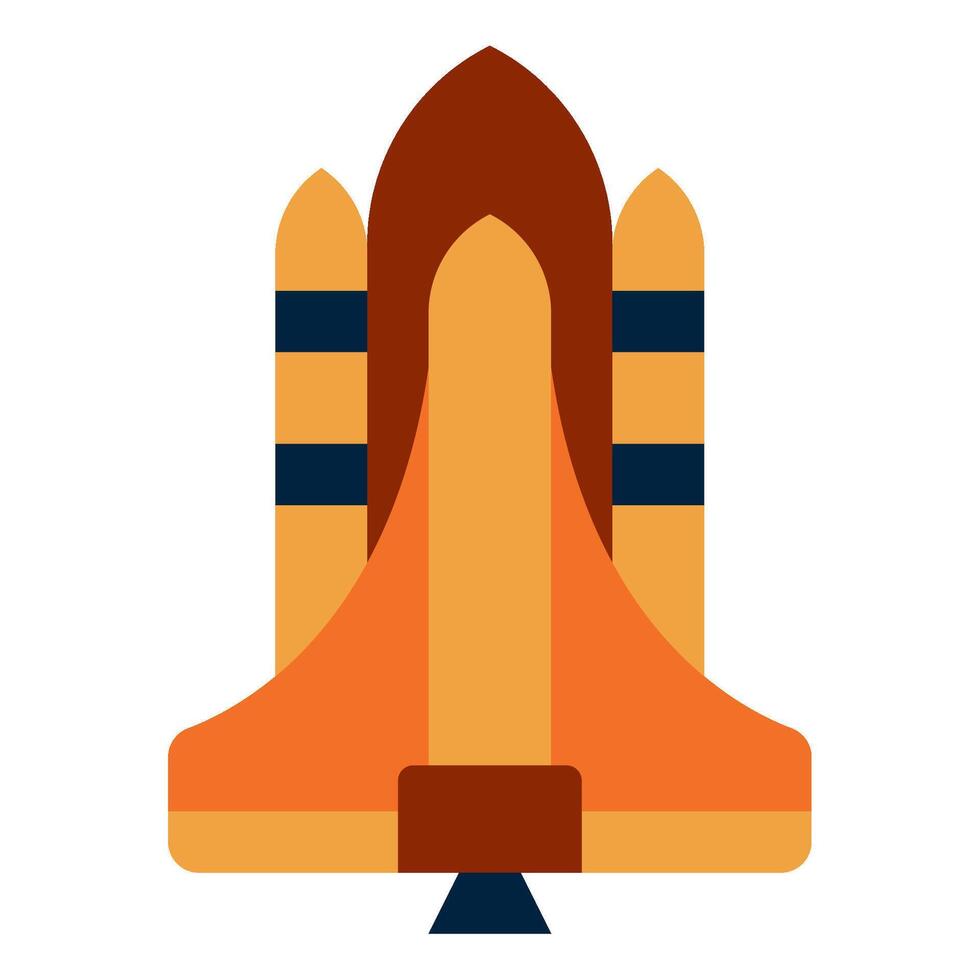 Rocket start up icon illustration vector