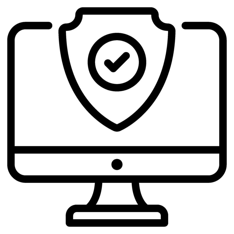 Antivirus Cyber Security icon illustration vector