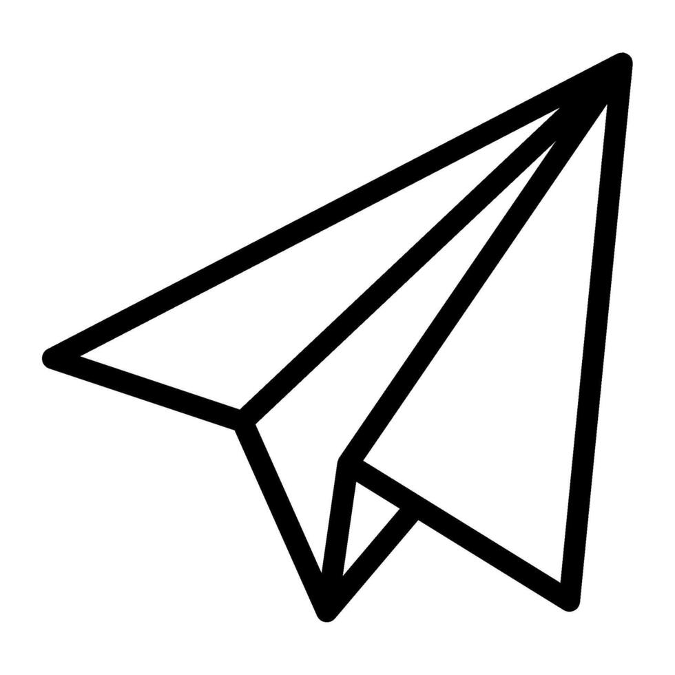 Paper Plane start up icon illustration vector