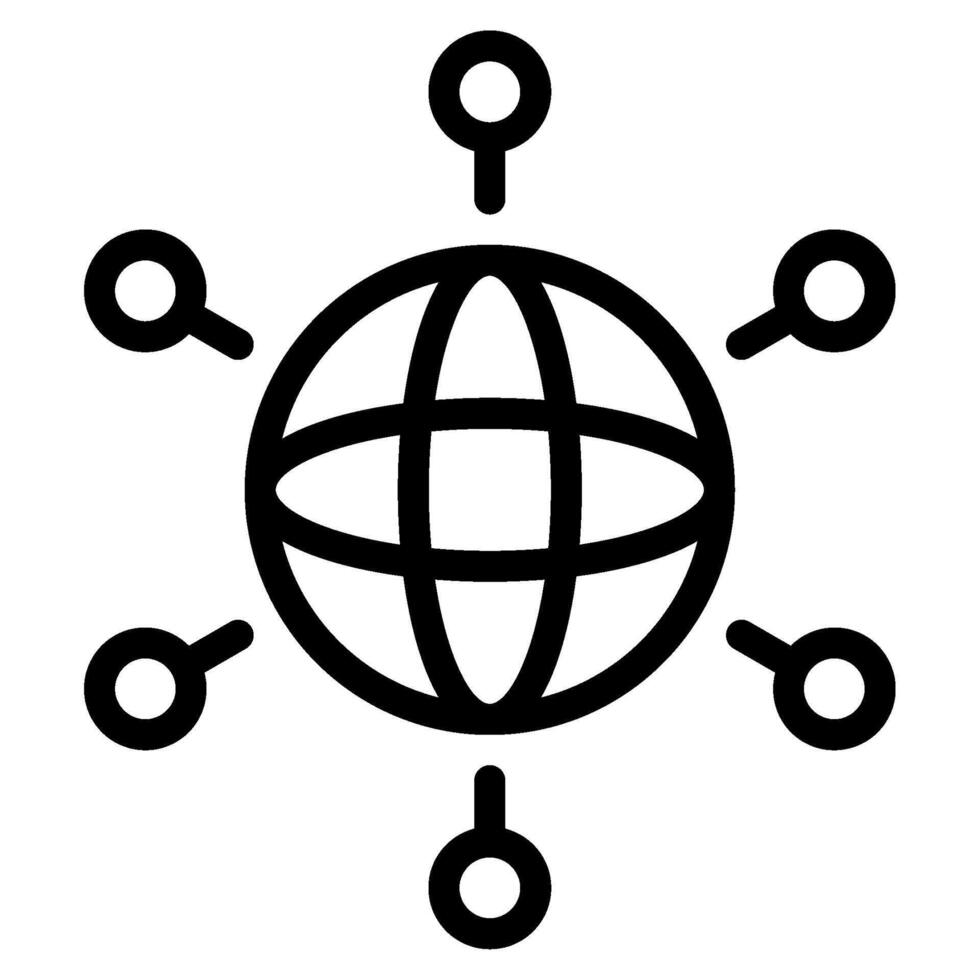 Network Nodes start up icon illustration vector