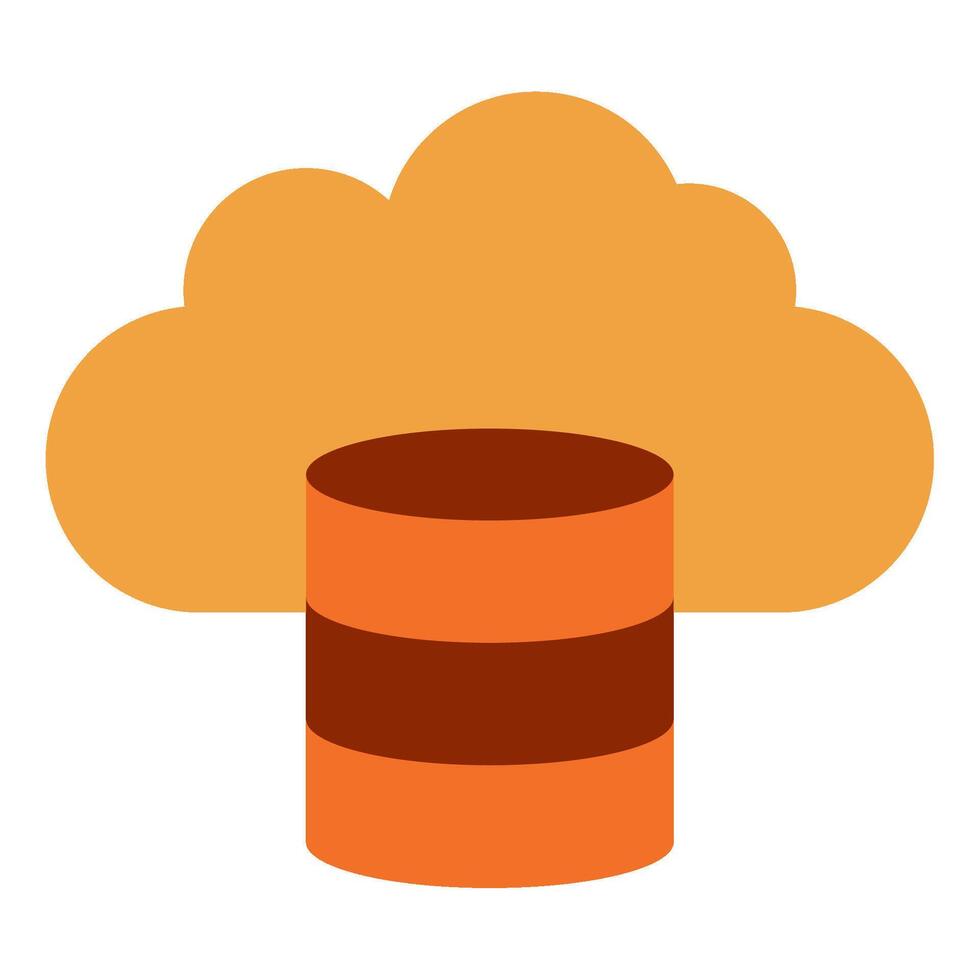 Cloud Data start up icon illustration vector