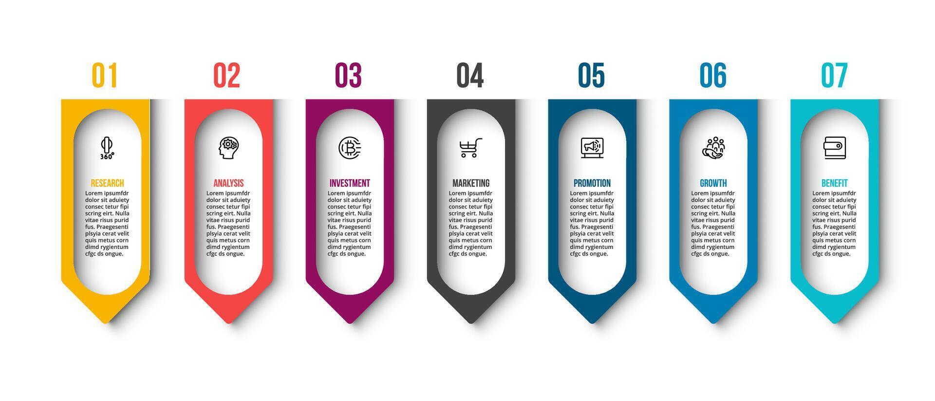 Business infographic template. vector