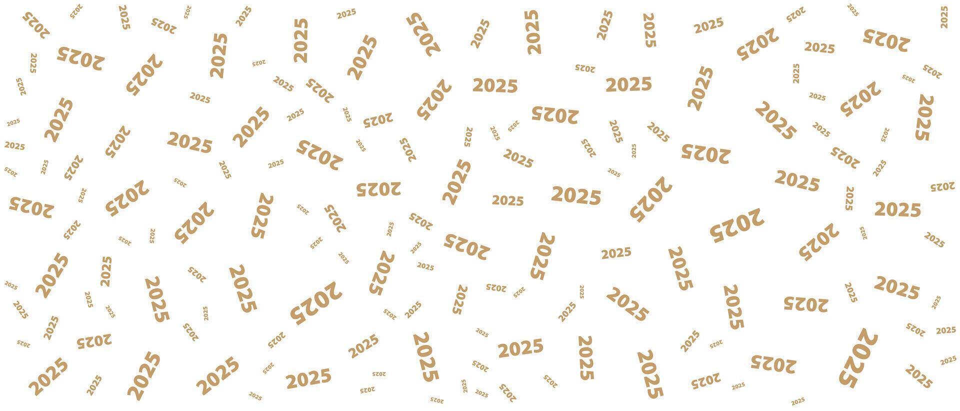 text 2025 pattern design background vector