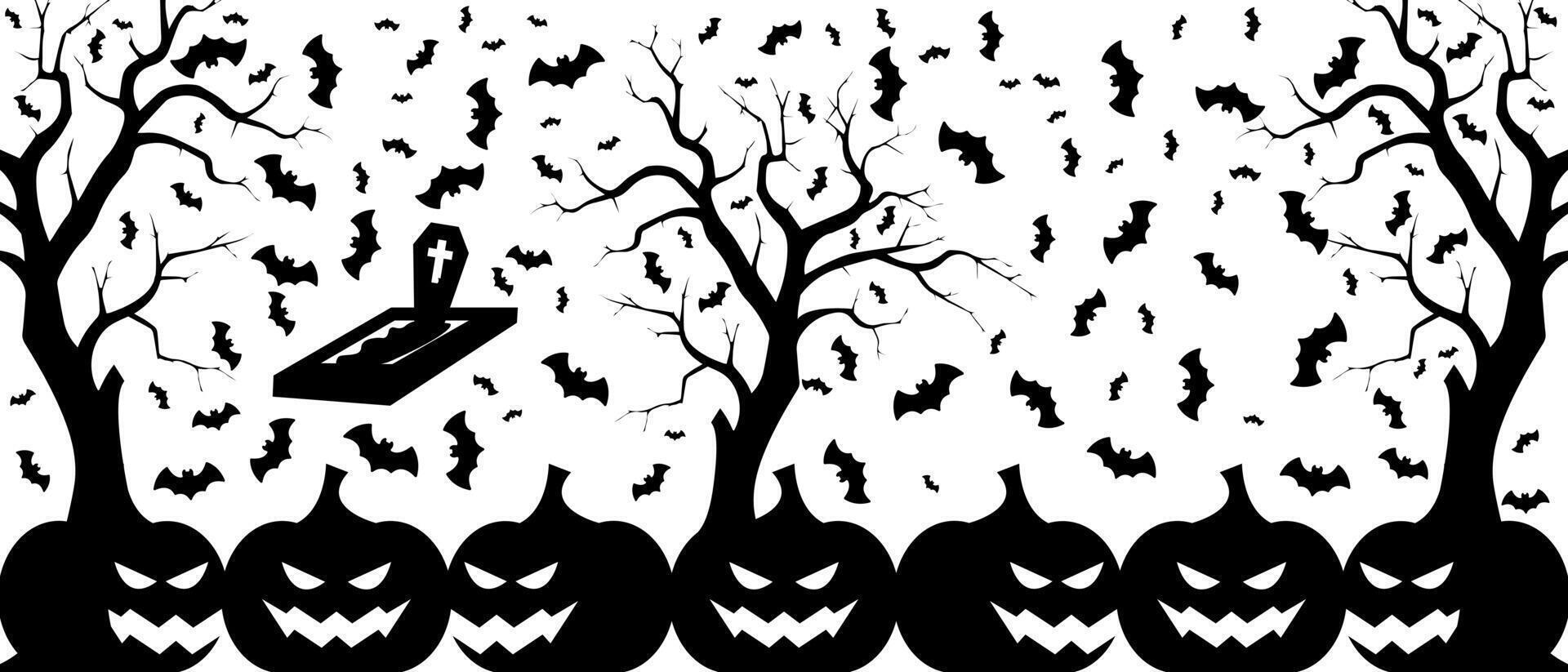 halloween night scary design vector