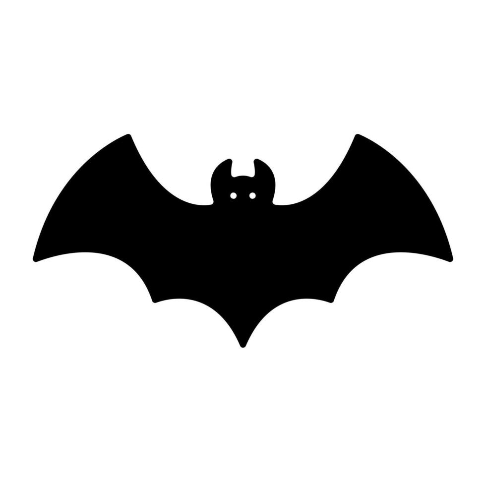 simple bat icon flat illustration vector