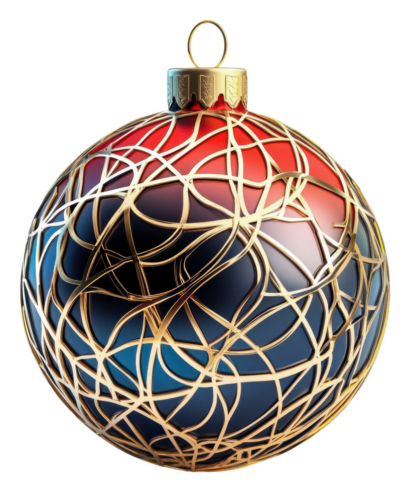 Decorative holiday ornament with elegant design png