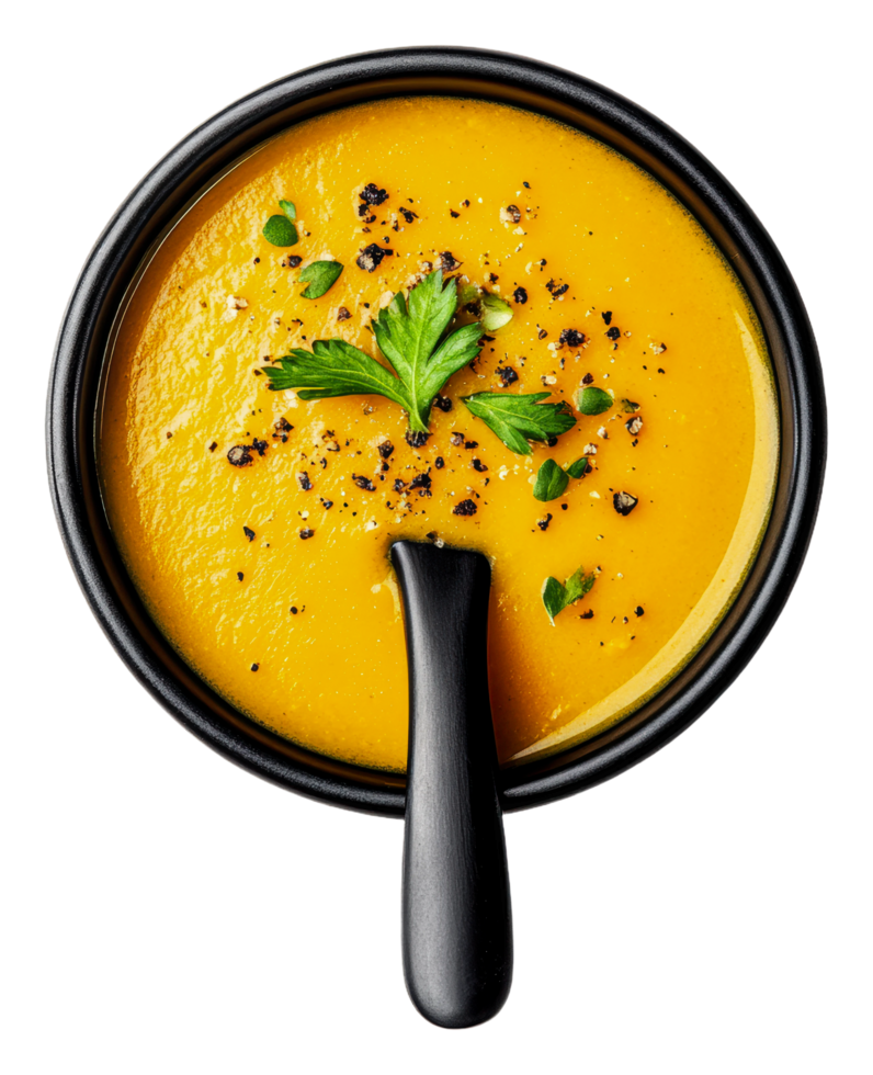 Herbed creamy pumpkin soup png