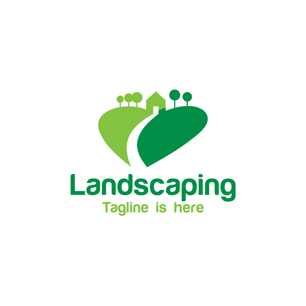 Landscaping logo design png