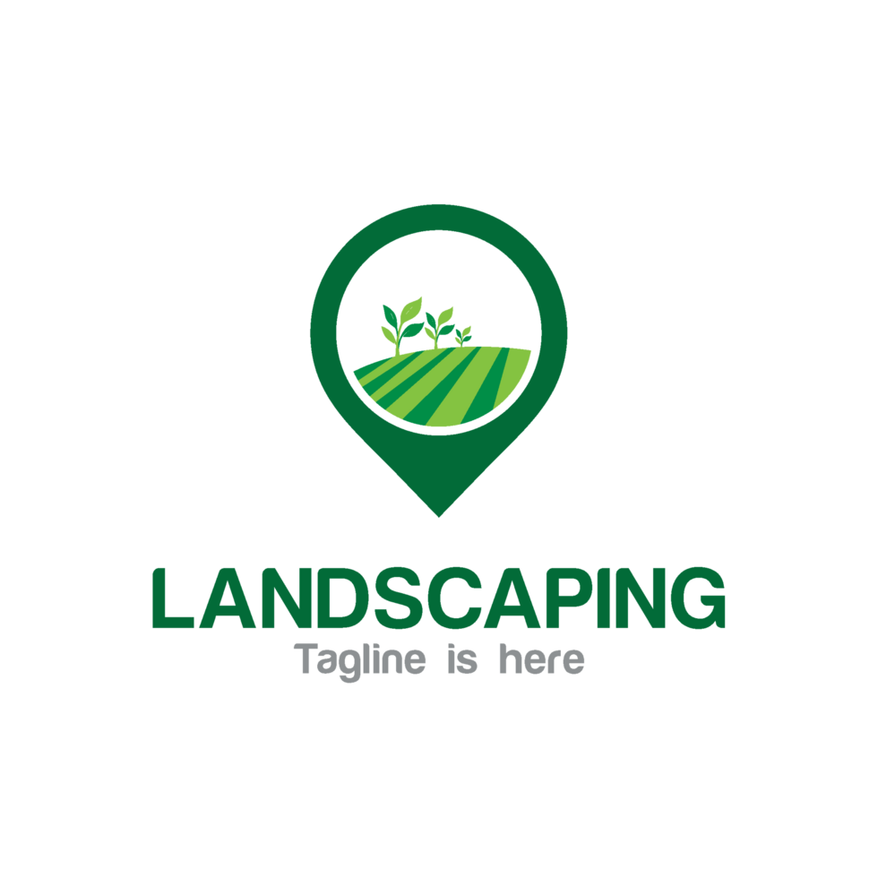 Landscaping logo design png