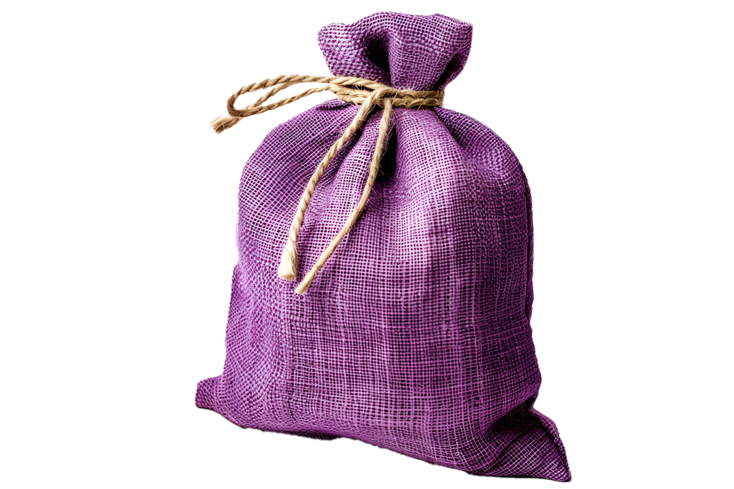 Burlap sack isolated on transparent background png