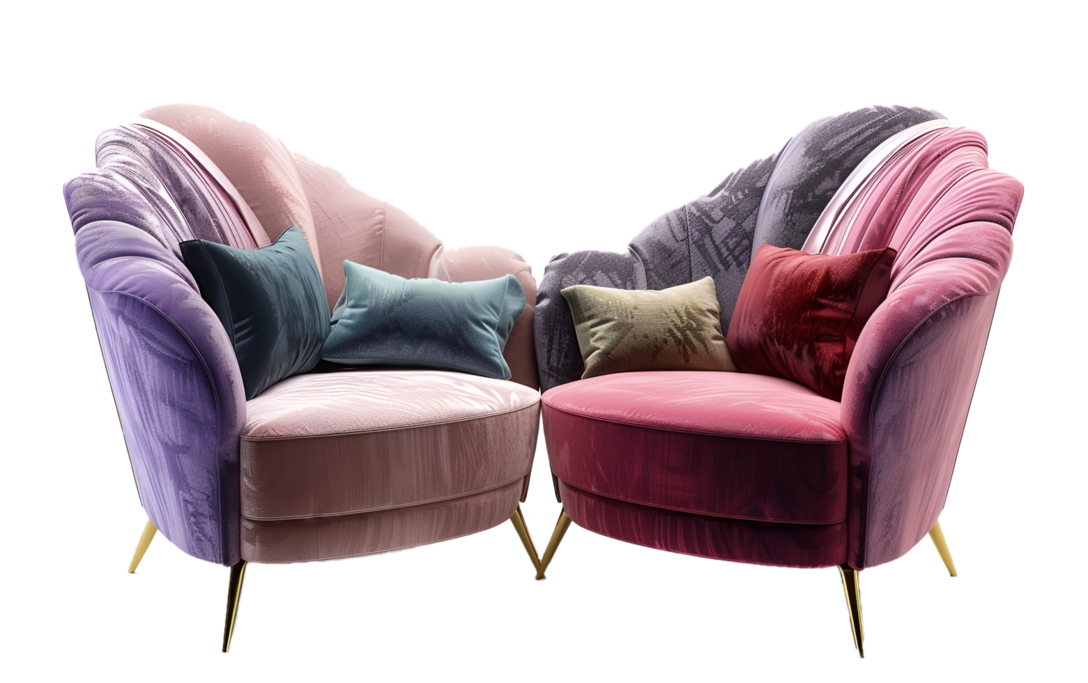 Stylish 3D Sofa Chair Elegant Sofa Chair Design Modern 3D Rendered Chair png