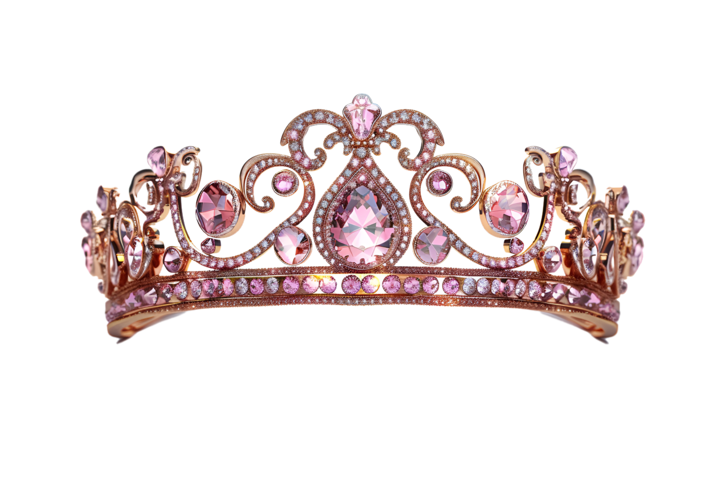 Elegant Pink Crystal Princess Crown Rhinestone Tiara For Elegant Pink Crystal Princess Crown Rhinestone Tiara For