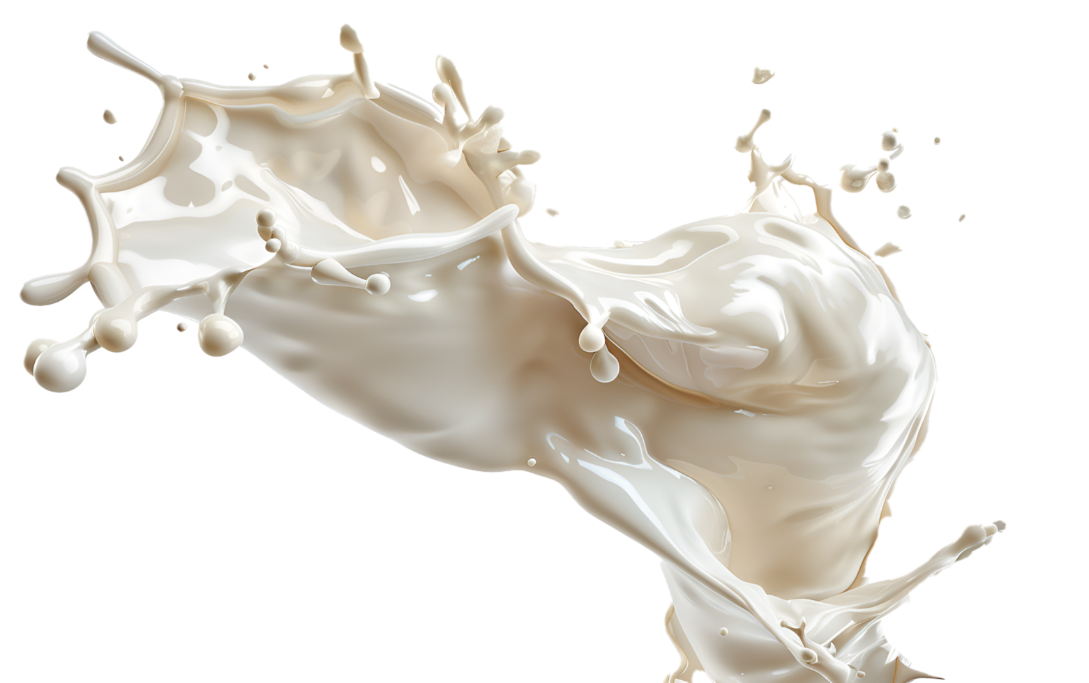 Splash Of Milk Or Cream isolated on transparent png